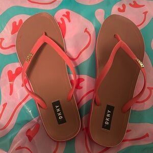 DKNY flip flops